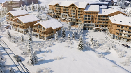 Chalets en appartementen aan de piste